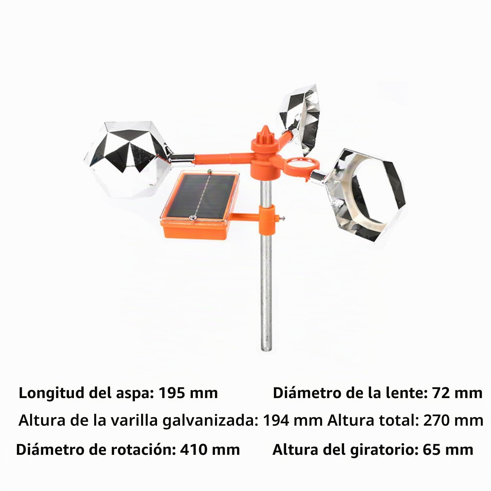 Eujgoov Pájaros Reflejan Disuasorio Ahuyenta Repelente de Pájaros Al Aire Libre Dispositivos Disuasorios Intermitentes para Gaviotas y Palomas