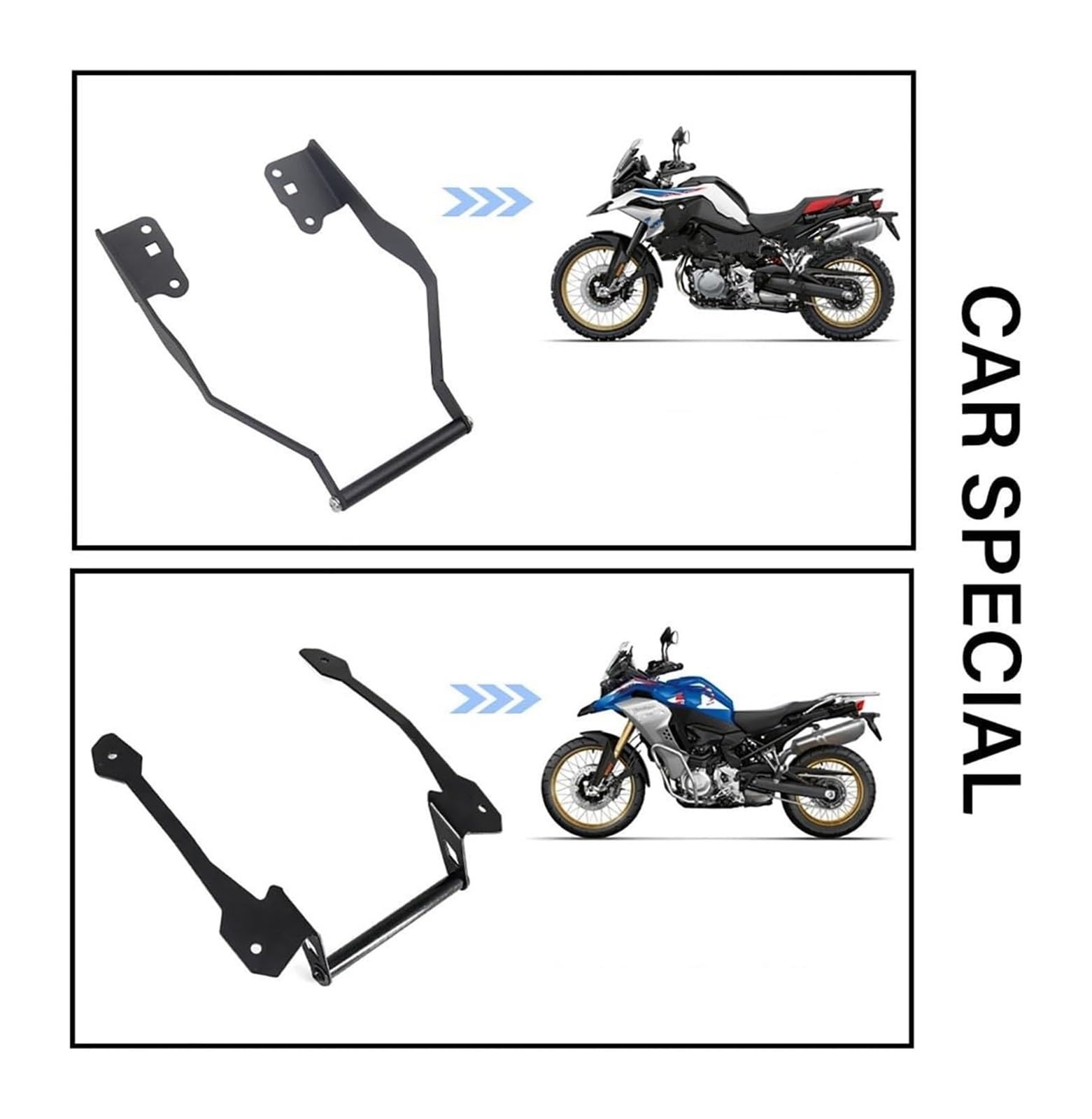 Motocicleta Soporte De Navegación para B&MW para F850GS F 850 ​​GS para Adventure F850 GS 850GS para ADV Soporte De Carga para Teléfono Móvil Accesorios Navegación Placa GPS(-03-F850GS ADV 22mm)