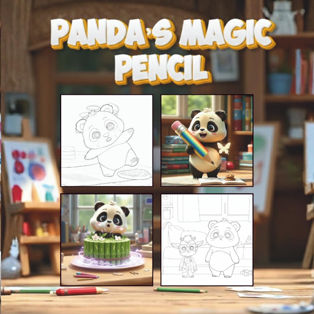 Panda's Magic Pencil (Coloring Book Edition)