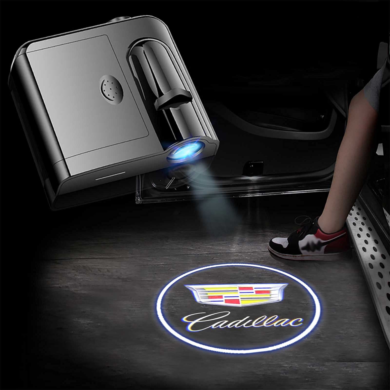 Zufoty 2 Luces De Proyector Para Puerta De Automóvil, Proyector De Automovil Proyector De Logotipo Led Para Puerta De Automovil Luz Led Inalambrica De Cortesia Luces De