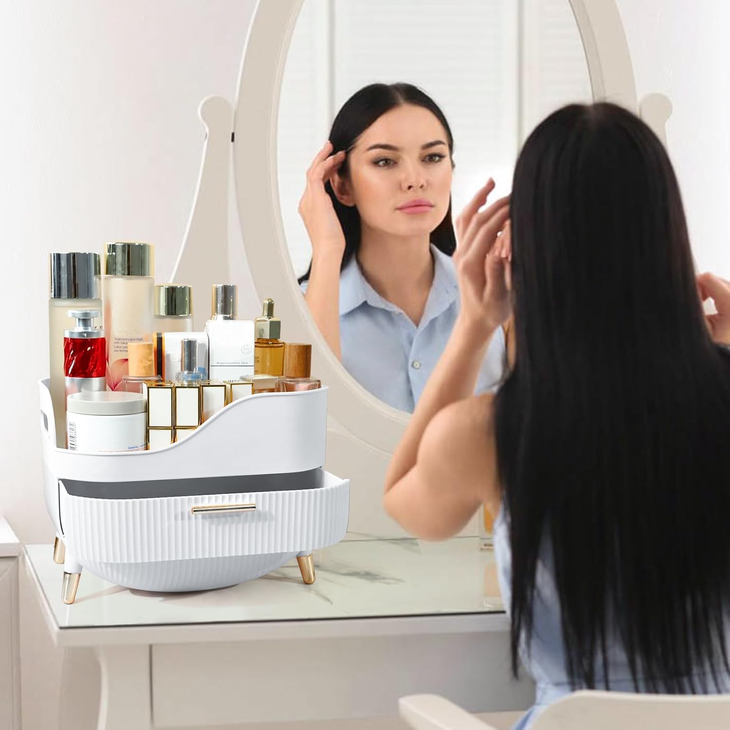 Suyoo Makeup Organiser with Drawers - Image 4