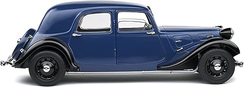 Miniatura 4 de Solido S1800906 - Modelo de automóvil Citroen Traction 1937 azul oscuro y negro 1/18 fundido a presión