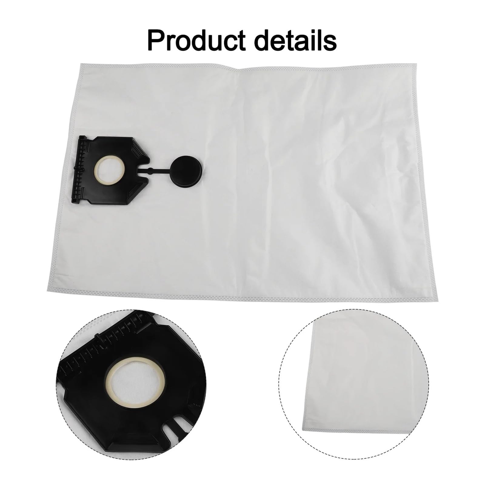 Bolsas de polvo for aspiradora tela no tejida, compatibles con Karcher NT 40/1 50/1 Tact 2.889-155,0, 5 uds