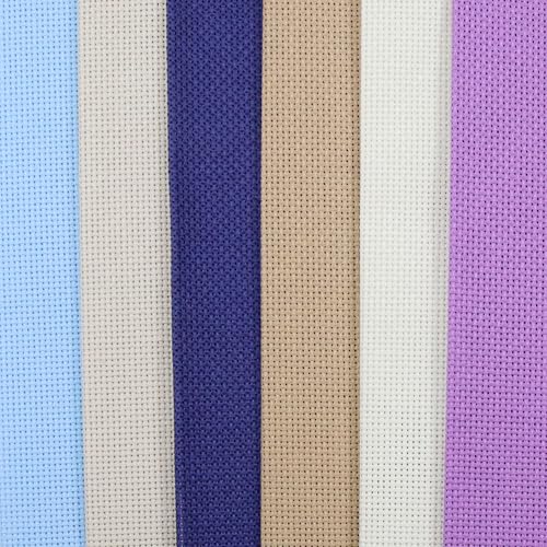 Image of KCS 6 pc of 12 inch x 18 inch (30cmx45cm) Counted Cotton Aida Cloth Cross Stitch Fabric (18CT-C)