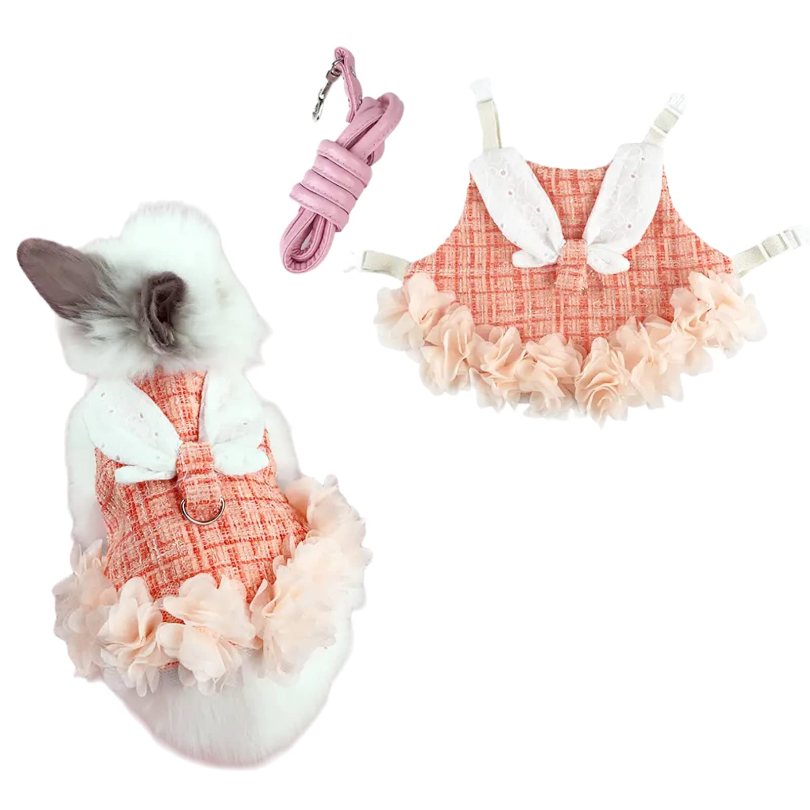 SUPTMAX Bunny Rabbit Ferret Harness and Leash Set