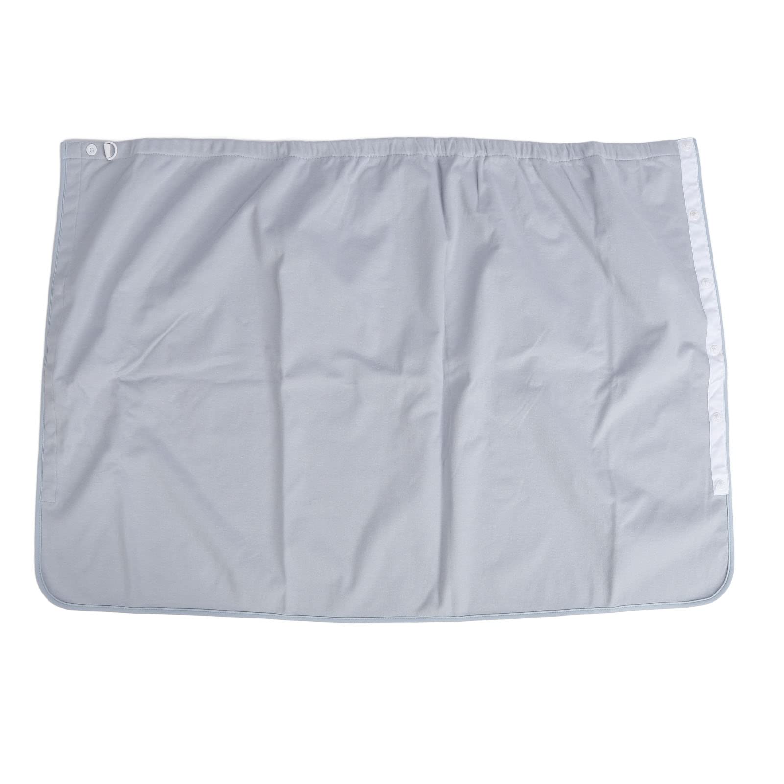Matelas D'incontinence Portable, Jupe de Couche Imperméable et Anti-fuite pour Adultes Absorbant L'eau Réutilisable Lavable Gris Bleu (XL)