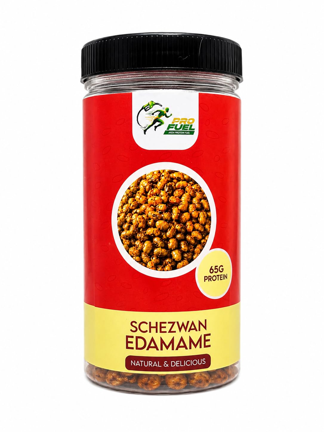 Pro Fuel Schezwan Edamame High Protein Snack, 65g Protein | Natural & Delicious, Spicy Schezwan Flavour, High Protein Fuel, Crunchy Roasted Beans, Fitness Snack-image-20