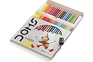 Colored Pencil Set, 24 Count Richly Pigmented Pencils for Coloring, Drawing, and Sketching