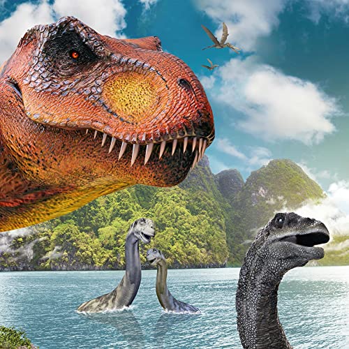 Póster de dinosaurios XXL ilustrado de 100 x 140 cm para habitación infantil premium 5