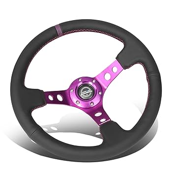 NRG RST-022R-Y 35φ ディープデッシュ ステアリング ハンドル Amazon | NRG Innovations RST-022R-Y 強化ステアリングホイール