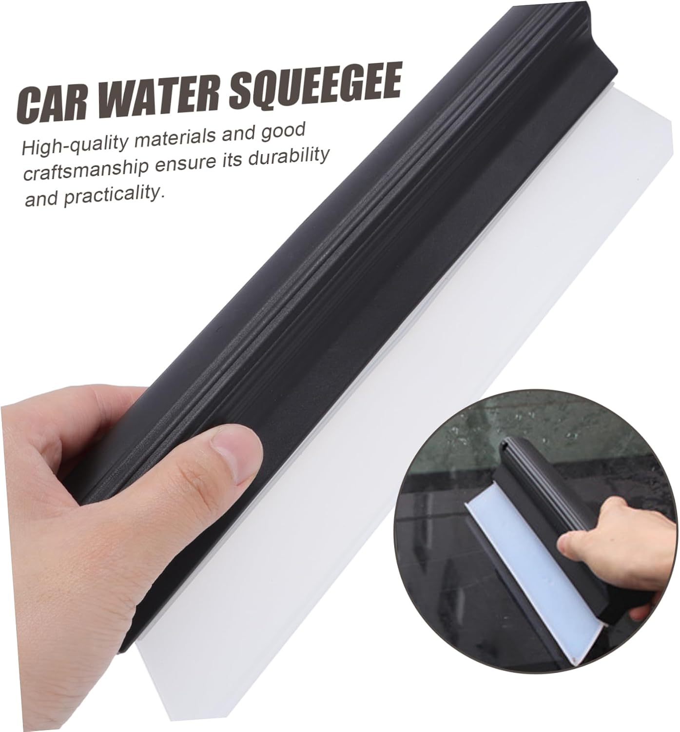 FOMIYES Car Water Squeegee Blades Efficient Glass Cleaning Tool for Car Windows Compact Design for Quick Drying for All Vehicle Types Finish