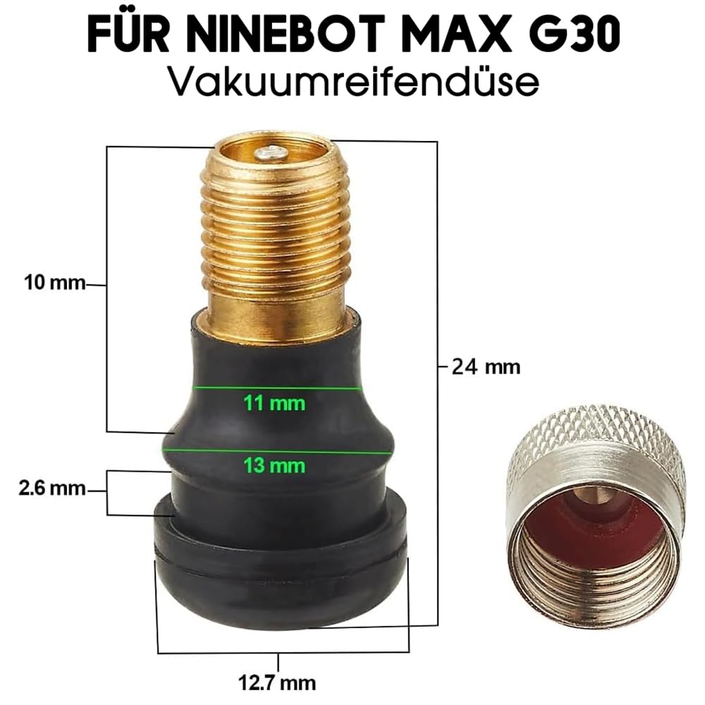 4x Ventiladapter Für E-Scooter & Auto - Praktische Verlängerung Für Luftfüllung