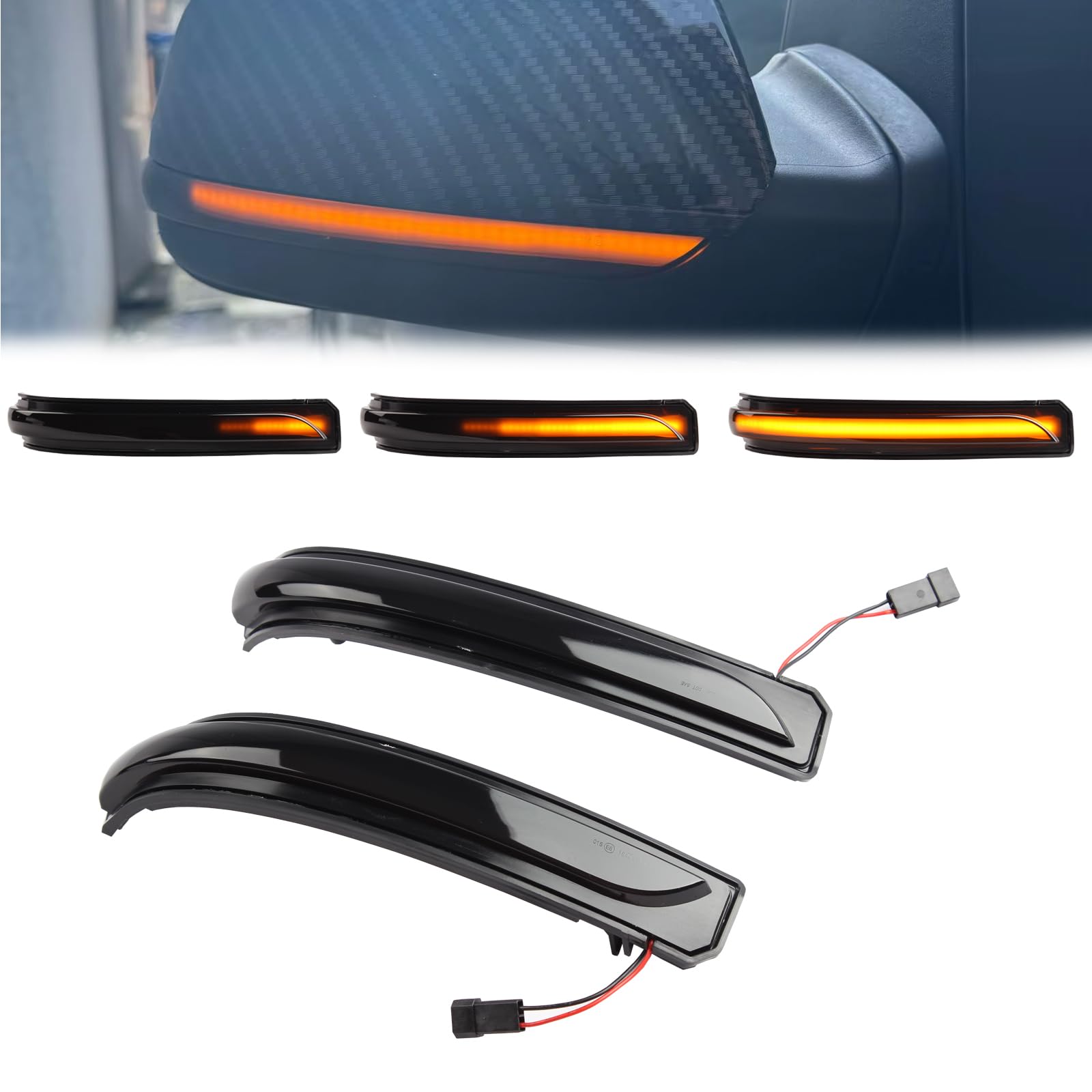 per Benz A B Classe W169 W245 2008-2012 Specchietto Retrovisore Luce di Specchio Indicatore di direzione dinamico a LED