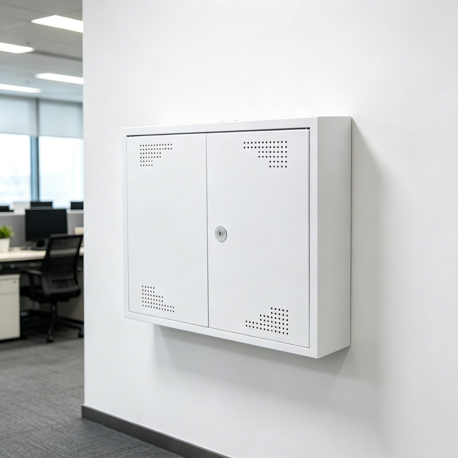 Armario Electrico Grande de Acero Laminado en Frío, Caja Estanca Exterior Electrica, Cuadro Electrico Superficie Multimedia para Interiores