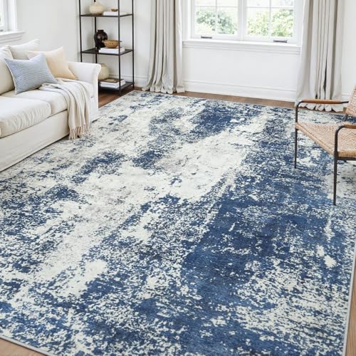 Large 5x7 Indoor Rug with Non-Slip Backing