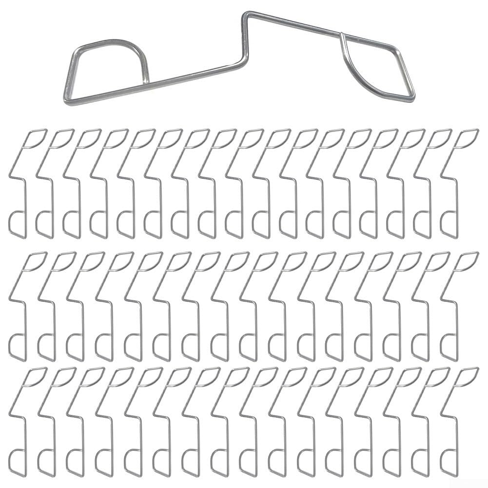 CNANRNANC Fence Panel Clips Fence Panel Wedges to Stop Fence Panels Rattling Fence Wedges to Stop Banging Stainless Steel Fence Wedges Grips for Rattling Fences(50pcs)