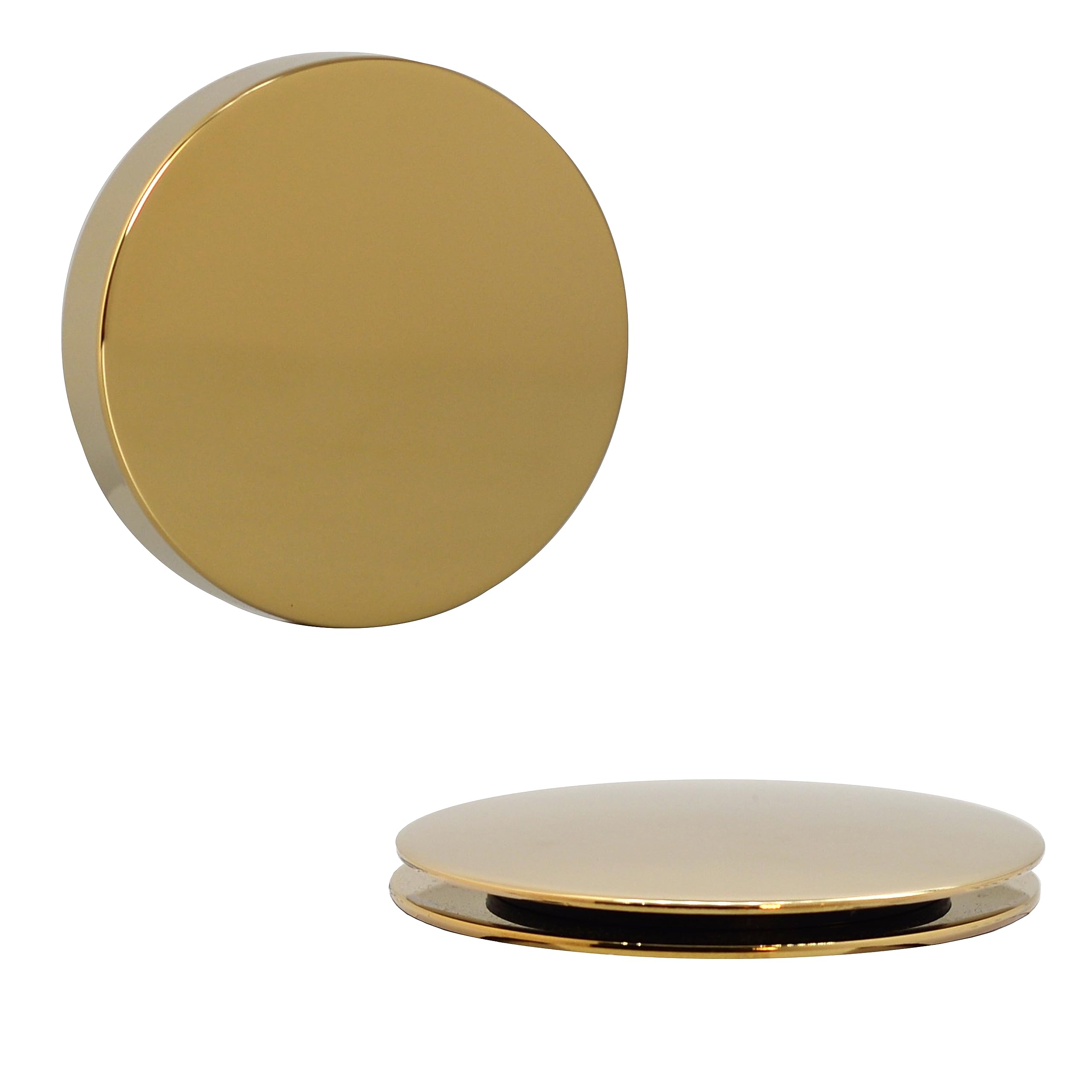 Westbrass D50P45SRE-01 - Tapón de desagüe para bañera de 45 pulgadas con perilla giratoria de desbordamiento, tapón emergente SCH. 40 accesorios de PVC, latón pulido