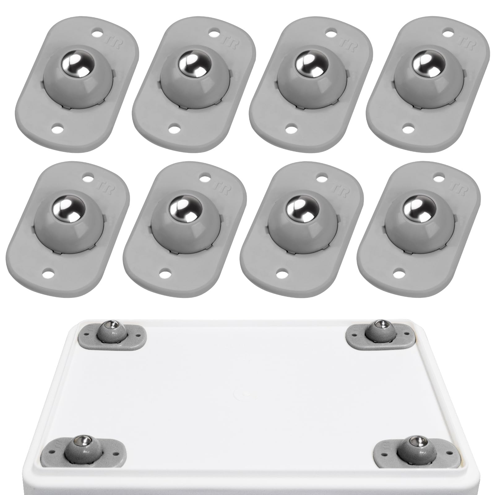 TRVL FIELDER Self Adhesive Caster Wheels, Appliance Rollers Appliance Slider for Kitchen, 360° Swivel Small Casters - Solve Coffee Maker Air Fryer