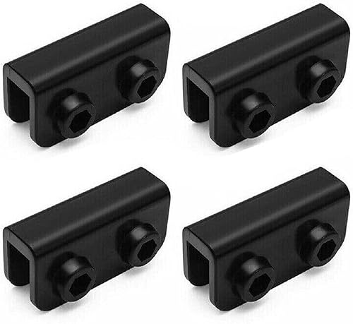 FASTROHY 4 unids 2 vías pop-up gazebo reemplazo conector piezas de repuesto rectangular soporte conjunto negro