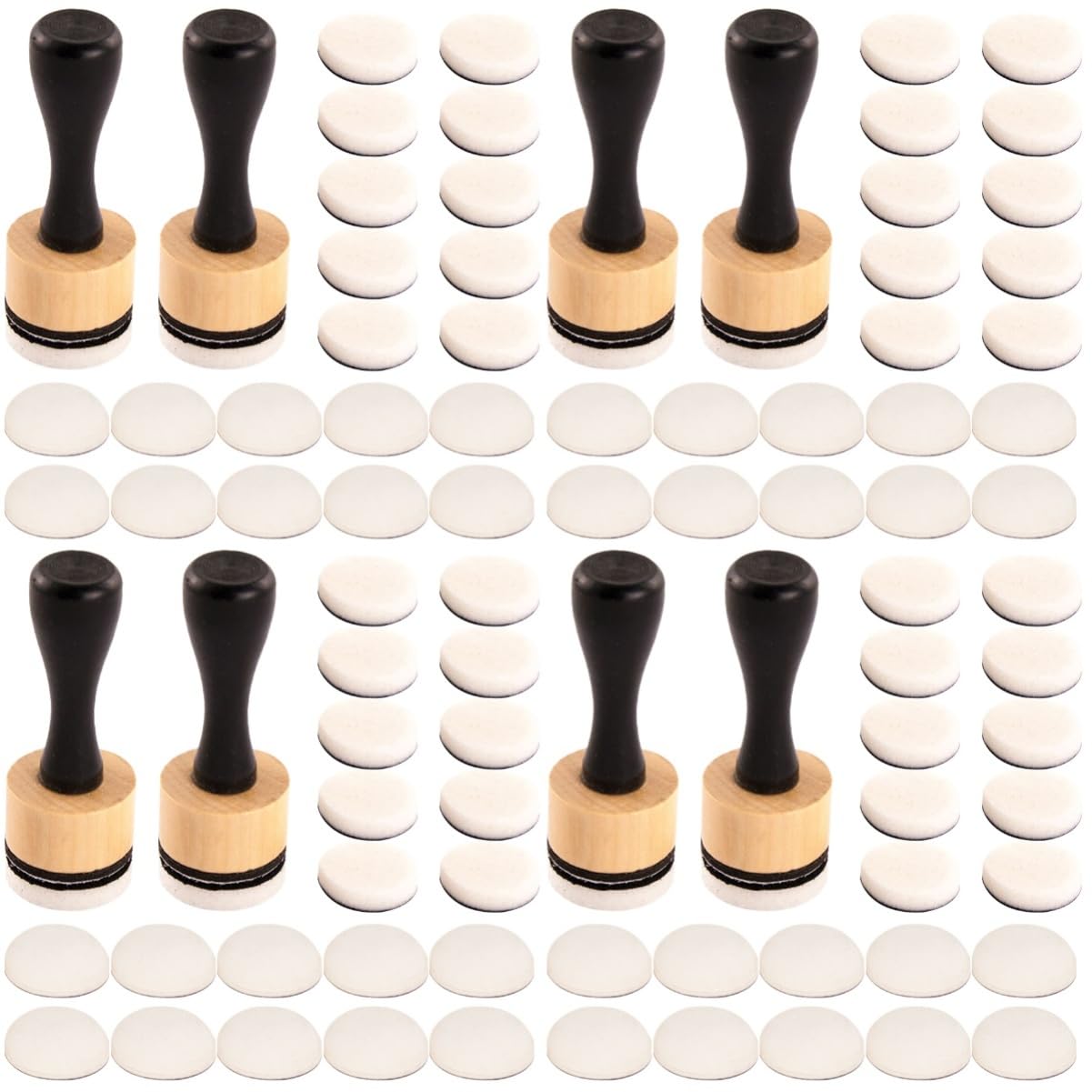 HOMSFOU 4 Sätze Mini Schwamm Pinselwerkzeug Schwammwalzen zum Streichen Make-up-Schwämme Schwammpinsel Make-up-Schwamm Kunstschwamm Schwämme zum Malen Schwammfarbe Gummi