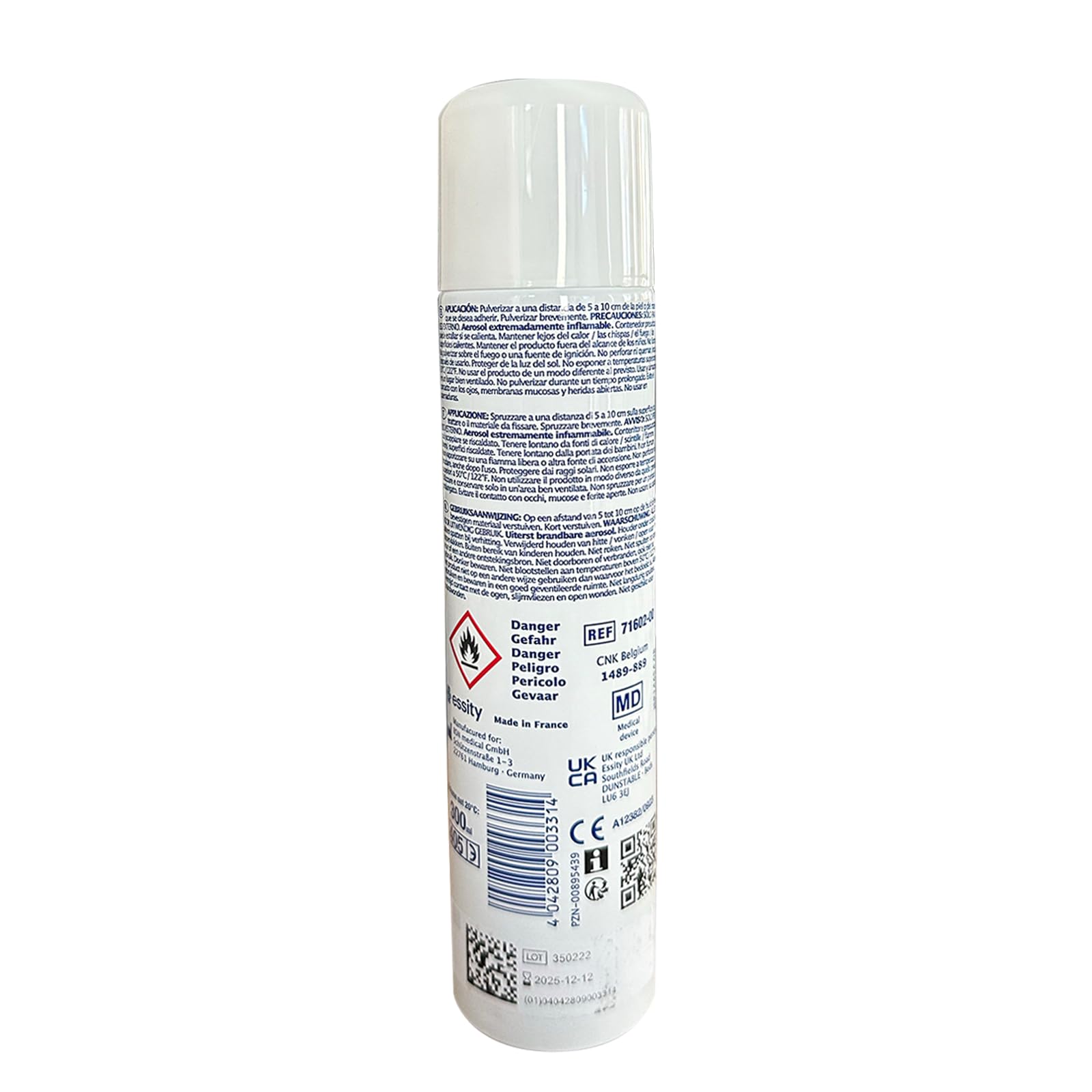 BSN Medical Tensospray,Sprühkleber,zur Befestigung Von Nichtklebenden Wundabdeckungen Und Tapeverbänden 300ML,BSN-7160200