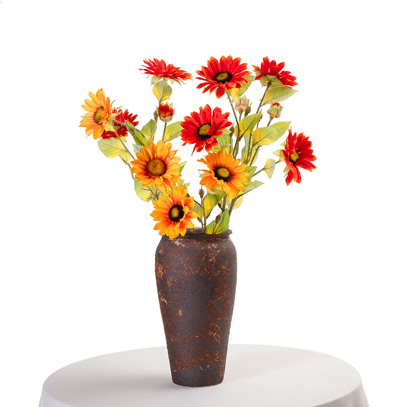 Amazon.de: 10 Stck knstliche Blume Sonne Sonnenblume Zuhause Wohnzimmer  Hochzeit Pflanzgef Garten Zaun Blumenstrau geflschte Pflanze Dekoration  (gelb)