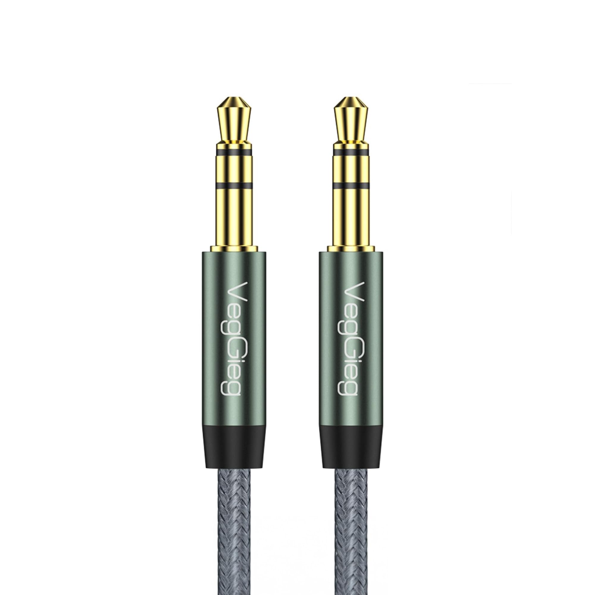 3.5mm Jack TRS Hi-Fi Örgülü AUX Ses Kablosu 3 Metre