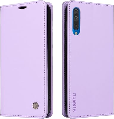 YBFJCE Case for Samsung Galaxy A50 PU Leather Wallet Case Cover,Samsung Galaxy A50 Flip Folio Case with Card Holders,Magnetic Phone Case Compatible with Samsung Galaxy A50,Light Purple