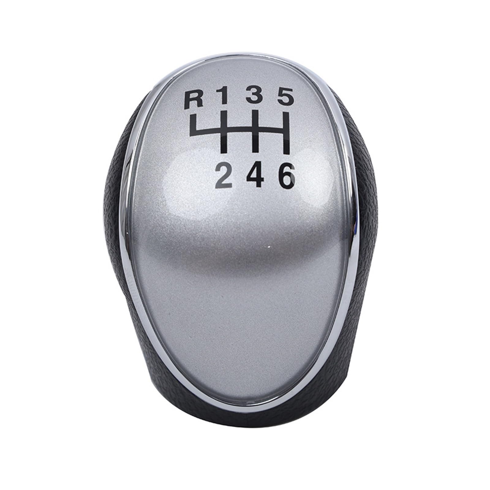 Meumir Silver Car Gear Knob Stick Shifter For Hyundai Ix35 6 Speed Shift Knob Head Rod Decoration Accessories(Silver)