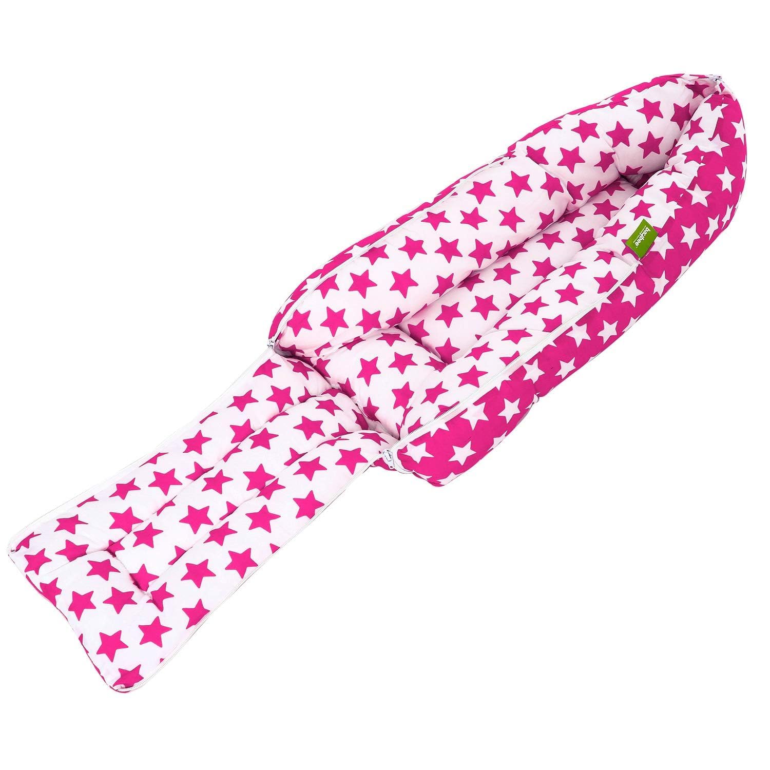 BAYBEE 3 in 1 Baby Carry Nest for New Born 0-6 Months | Infant Carrier for New Born Baby, Foldable Portable Travel Bed, Baby Holder, Baby Bedding Set, Newborn Essentials (Pink) 3