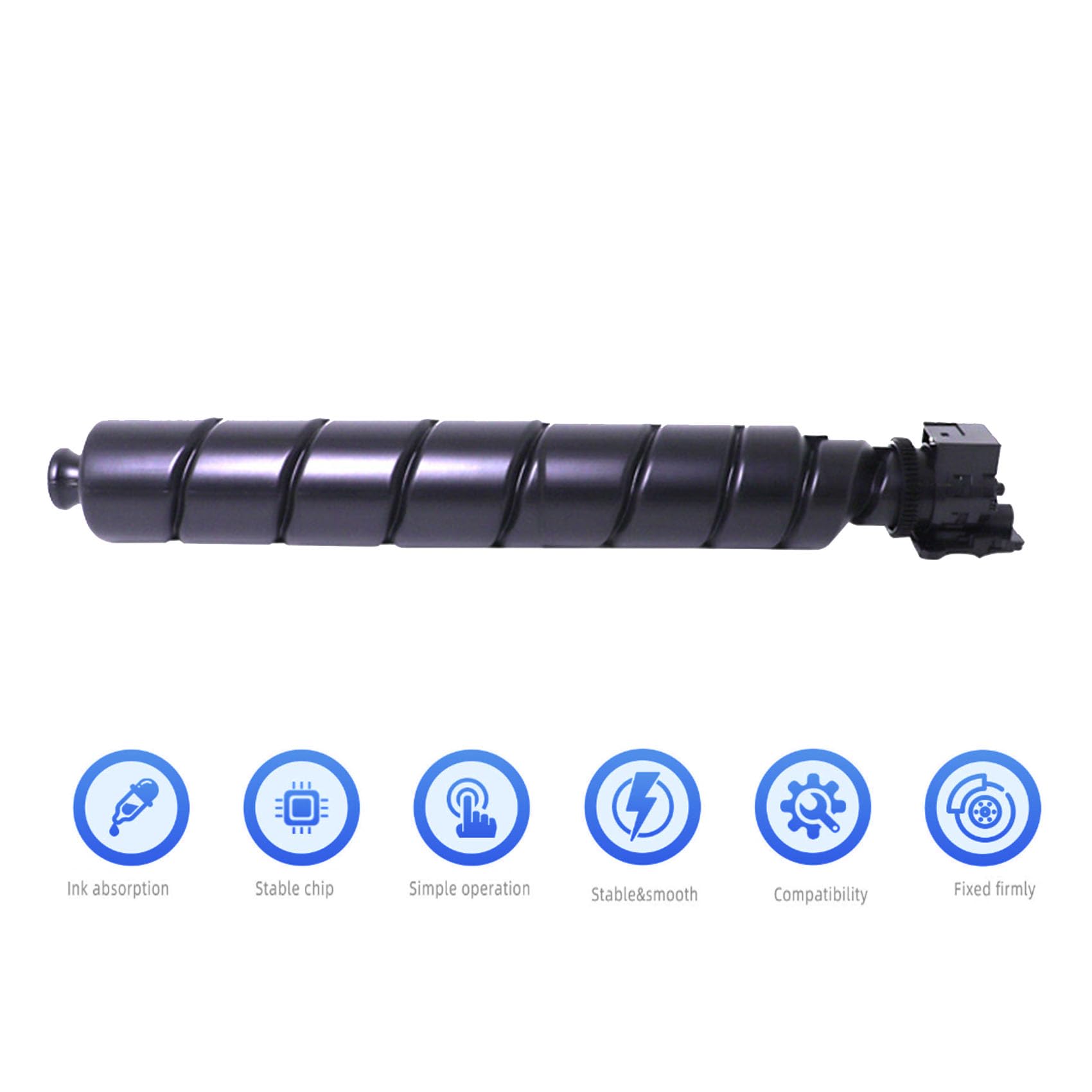 Contenitore per toner di scarto compatibile ad alta capacità WT8500 per Kyocera TASKalfa 4000MF 5000MF 5001MF 6000MF 6001MF 2552ci 2553ci 2554ci 3252ci 3253ci,WT8500 Black-1PC