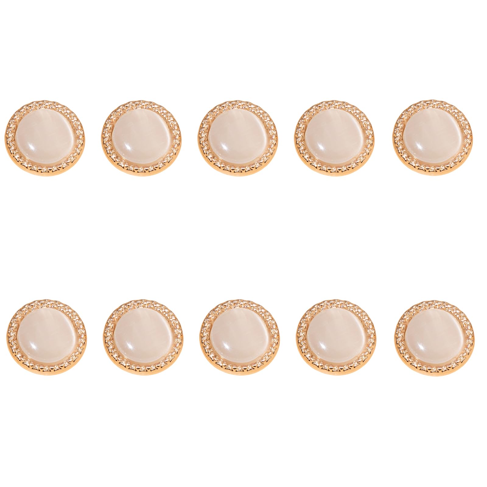 Tsophreniq 10Pcs Decorative Metal Buttons Decorative Clothing Button Fasteners for Garments Jackets Dress Coat Sewing Garment Buttons