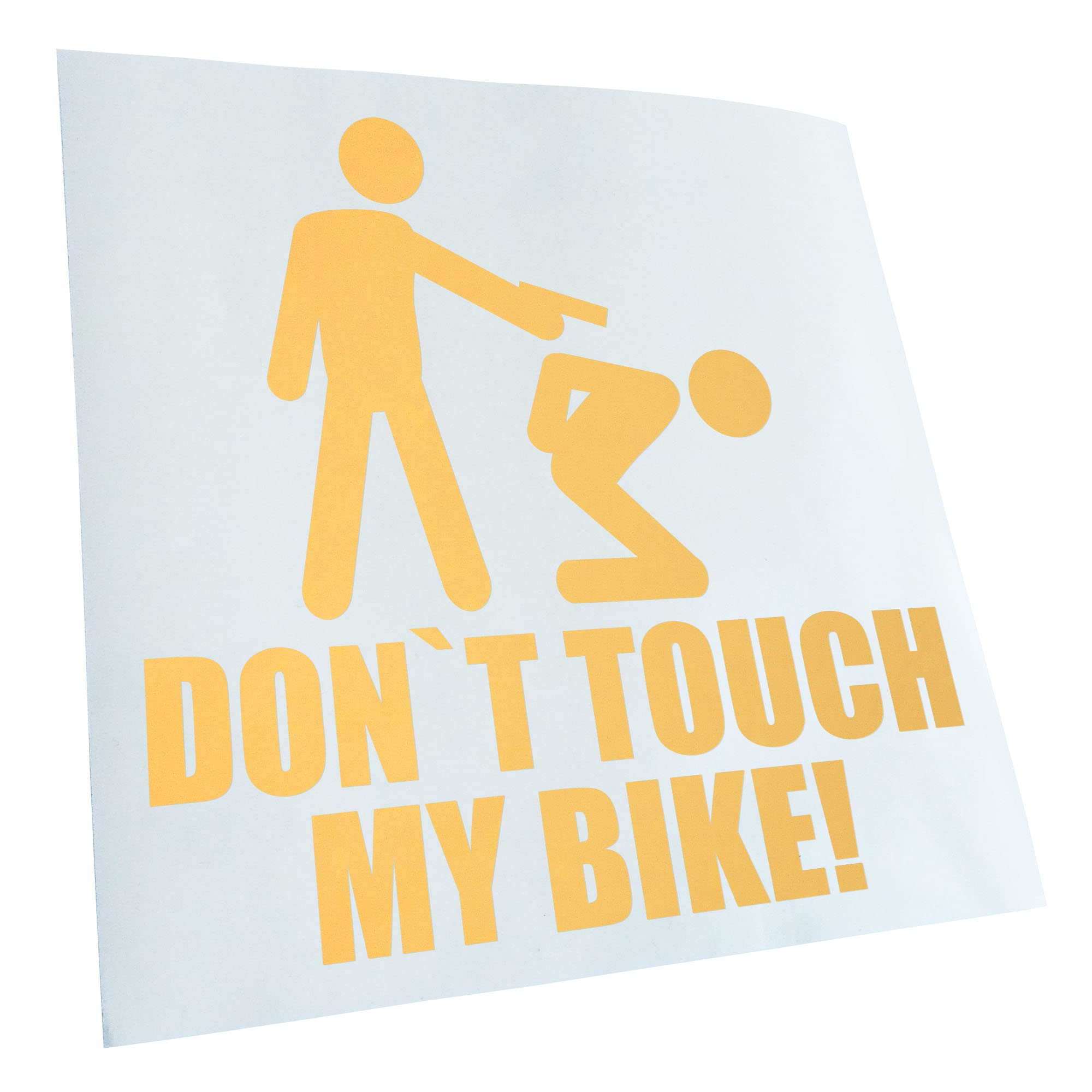 Kiwistar - Car Sticker - Dont Touch My Bike! Sticker for Car, Laptop, Bicycle, Truck, Motorcycle Multi-Coloured JDM Decal Racing