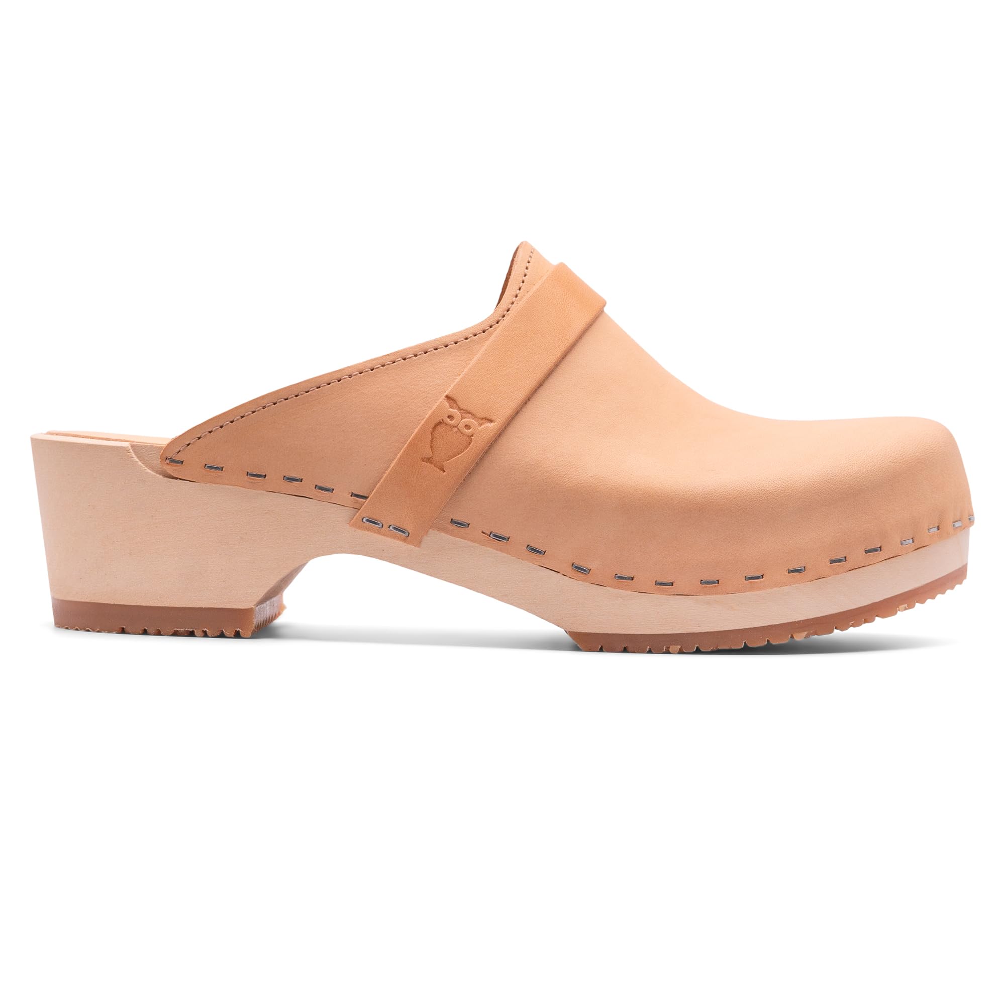 SandgrensHandmade Swedish Wood Clogs for Women, Low Heel Mule | Tokyo