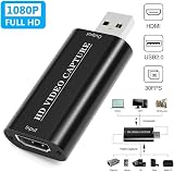 Karta wideo 4K HDMI, nagrywanie wideo, karta do gier, kamera do nagrywania, urządzenie wideo z HDMI do USB 2.0 do gier, strumieniowania, kompatybilny z Nintendo Switch, PS3/4, Xbox One