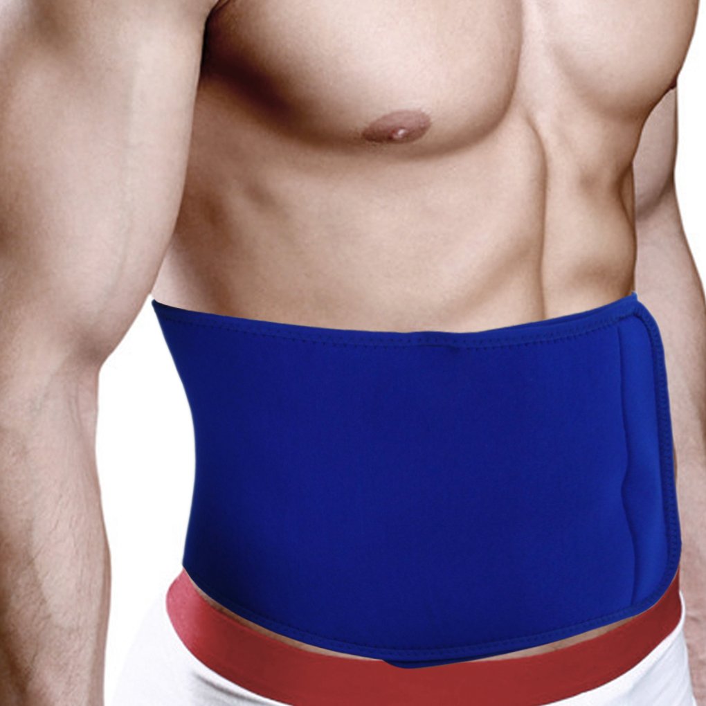 FakeFace Breathable Neoprene Compression Waist Trimmer Belt Lower Back Lumbar Support Brace Adjustable Exercise Band Wrap
