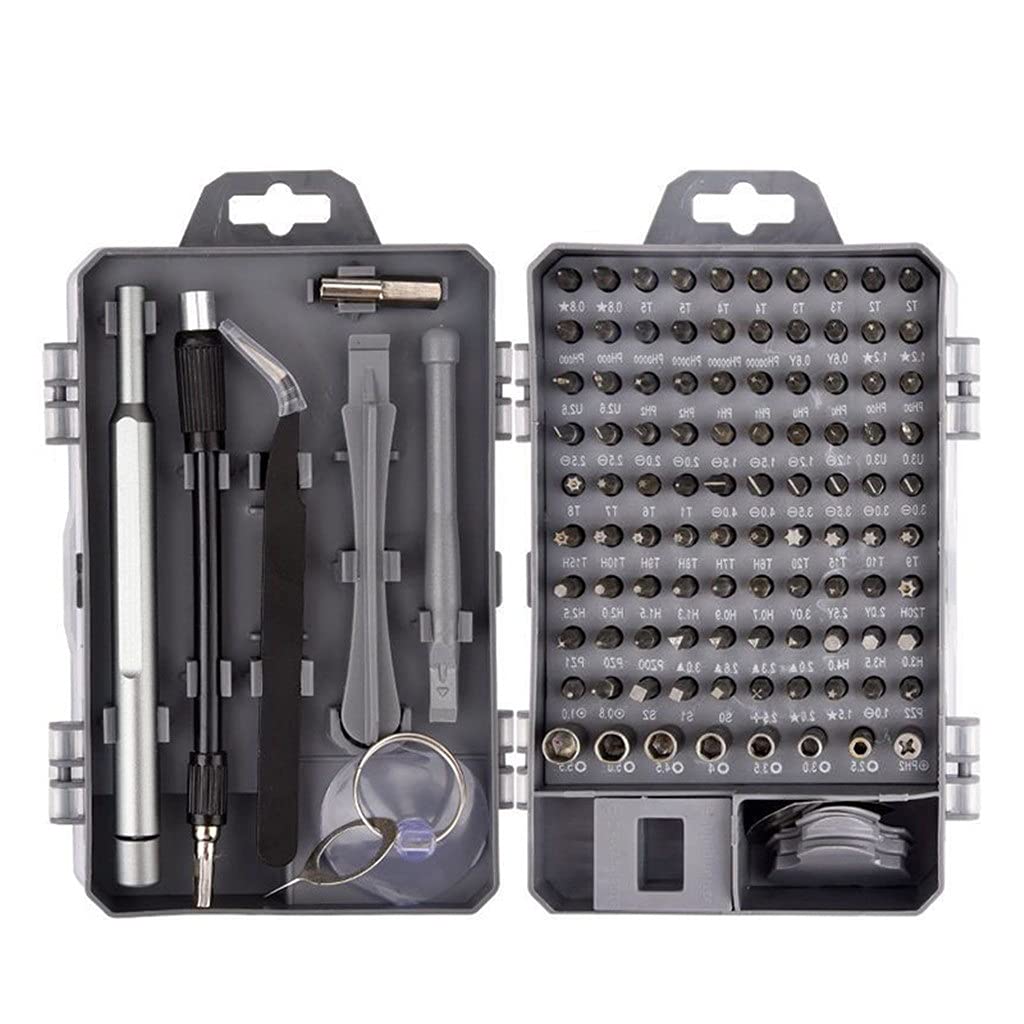 Juego de Destornilladores 115 en 1, Juego de Herramientas de reparación de precisión, Juego de Puntas de Destornillador Hexagonal Torx magnéticas para Reparar Herramientas manuales de PC
