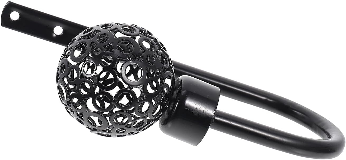 U-Shaped Curtain Tieback Hook Wall Mounted Drapery Holder Antique Black Curtain Holdback for Window Treatment Home Décor