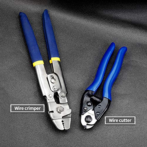 SPEEDWOX Crimpzange Angelset mit Drahtseilschneider Zangen Set Drahtzange Edelstahl Crimpzange Kupfer Aluminium Hülsen… – Bild 3