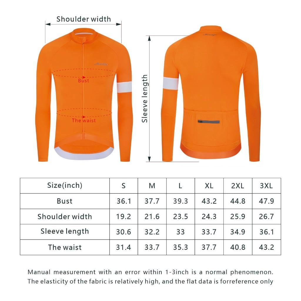 Moxilyn Jersey de ciclismo de invierno para hombre, manga larga, forro polar térmico, clima frío, chaquetas de ciclismo cálidas, bolsillos con cremallera, verde militar, 3XL