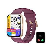 RUIMEN Orologio Smartwatch Donna Chiamata Bluetooth Contapassi con Cardiofrequenzimetro