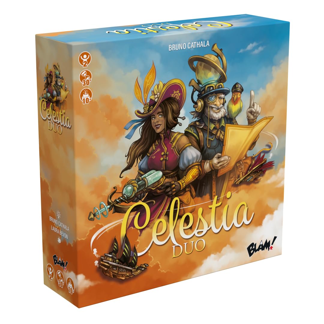 Blam! Celestia Duo • Cooperative Board Game - 2 Players - 2 Players - Ages 10+ - 30 Minutes, Blue