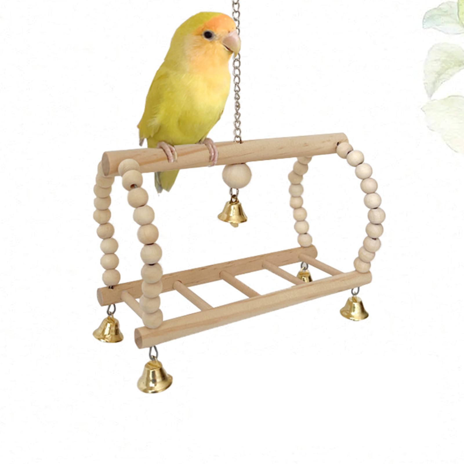 5pcs Parchi Giochi Uccelli Pappagalli Legno Playstand Pappagalli Playstand Pet Bird Centri Attività per Uccelli Accessori Gabbia