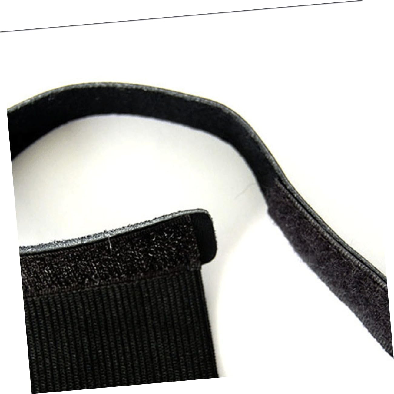 Yardwe Pcs Practical Glove Finger Design Wrist Strap Recurve Hunting Supplies Wrist Hook and Loop Lightweight Portable Black