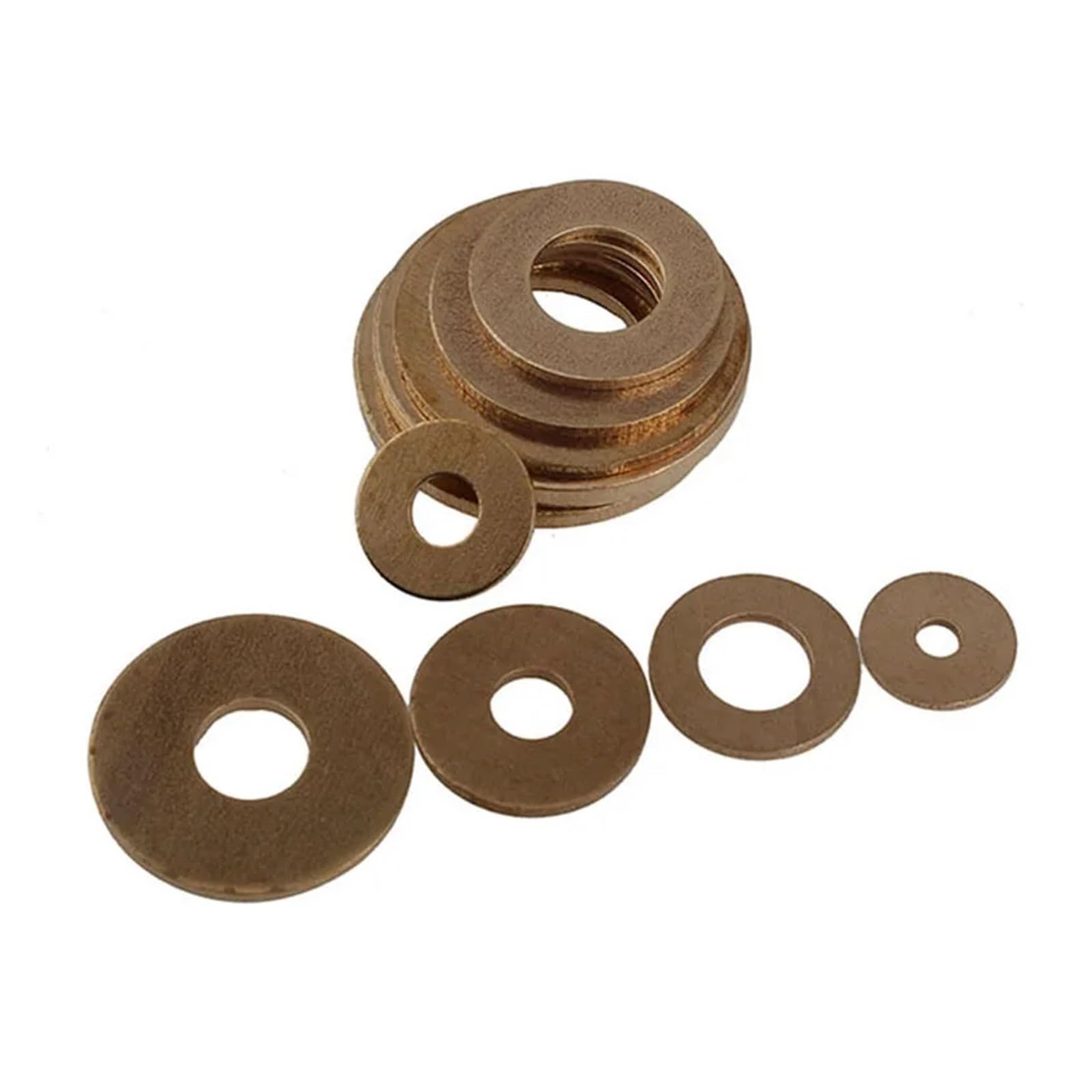 Xuro Uszczelka podkładki płaskiej z litego mosiądzu M2-M20 | Mosiężna uszczelka(50pcs,M16x30x2)