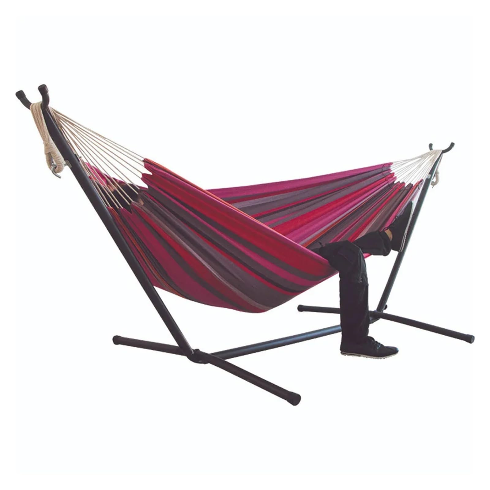 200x150cm Portable Outdoor Camping Hammock Hanging Bed Ultralight Tourist Sleeping Hammock Canvas(Without Bracket)(Color-G)