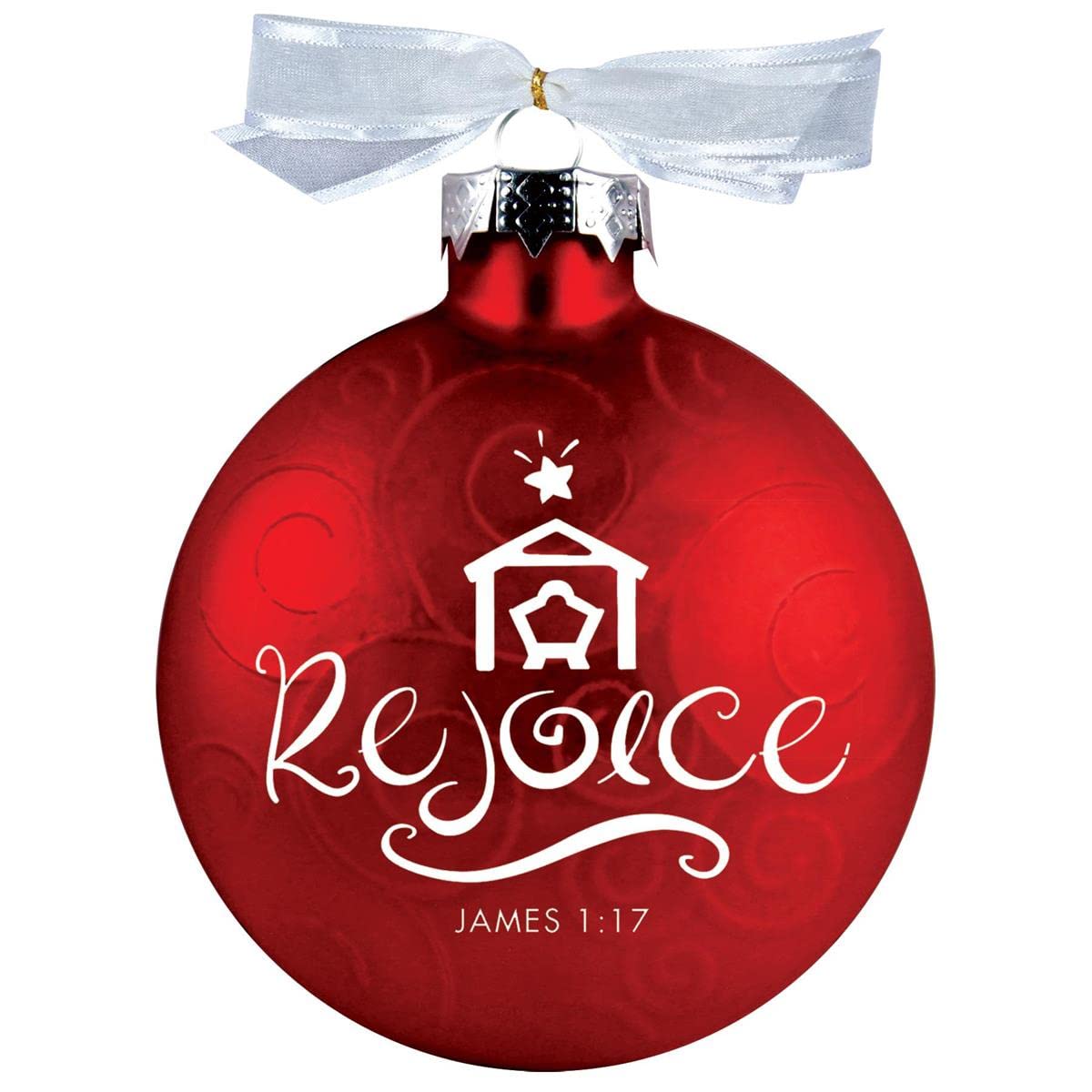 Bola de cristal de espirales de Navidad adorno