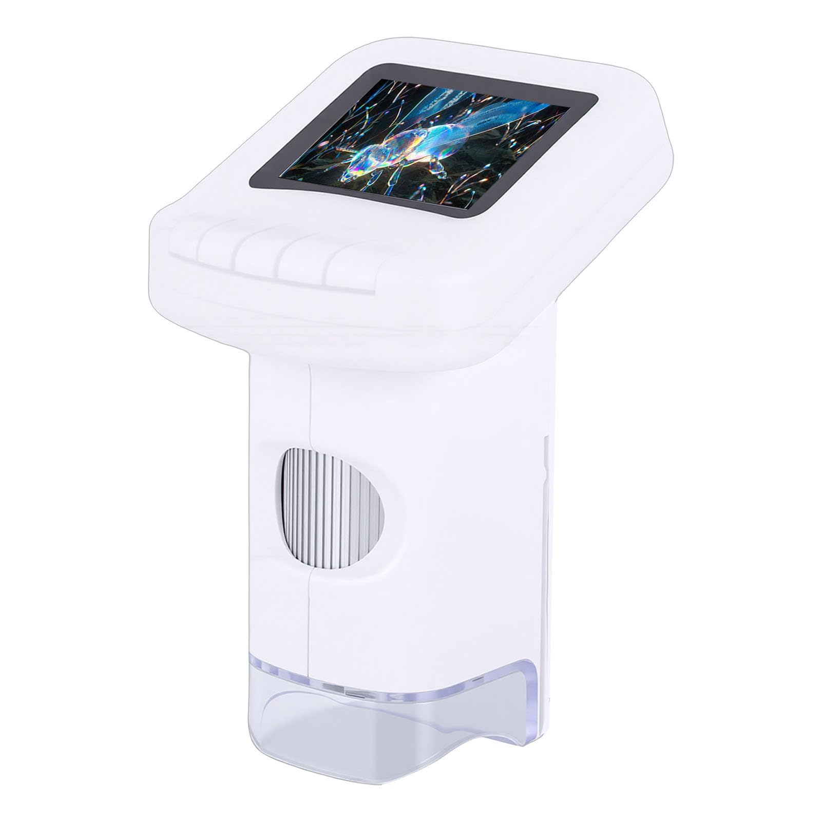 Luocute Microscopio Electrónico Portátil 120-1200X, Microscopio Digital Portátil con 6 Luces LED, para Estudiantes Experimentos Científicos Grabación de Vídeo Fotográfico