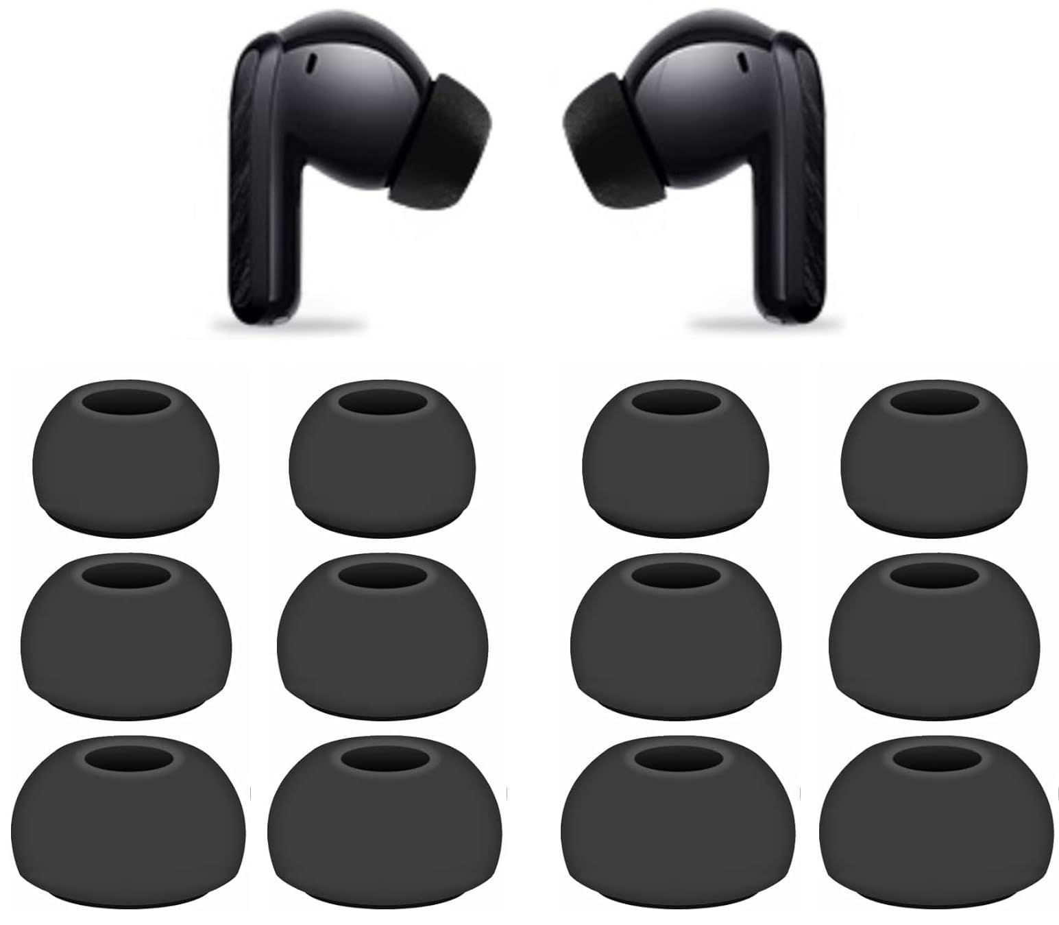 Xiao-mi Replacement Earbuds Tips Silicone Ear Tips for Red-mi Buds 5 Pro/4 Pro/5/4, Fit i…