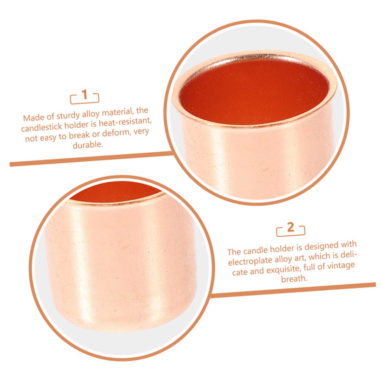 Cabilock 5pcs Electroplated Metal Candle Holders Elegant Alloy Tealight Holders for Home Decor Party Centerpiece Rustic Wedding and Dining Table Decoration